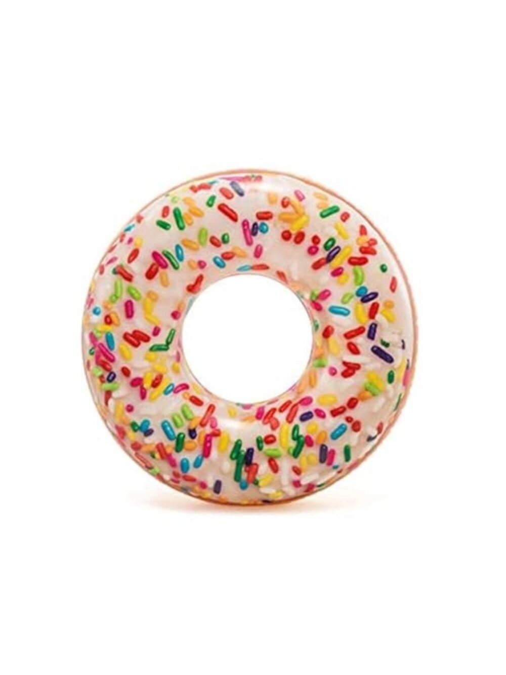 Inflatable Sprinkle Donut Pool Float Tube Ring Summer Water Fun Vinyl 45 Inch